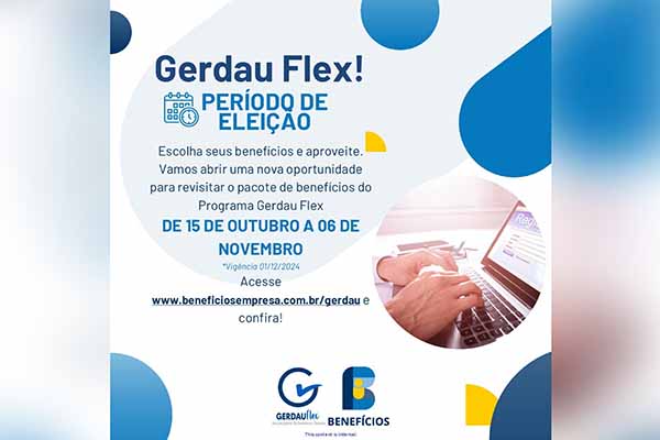 Gerdau abre prazo para adesão ao Gerdau Flex, um programa sobre o convênio médico